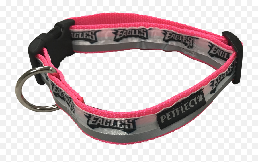 Philadelphia Eagles Dog Collar - Reflective Pink Nylon Super Strength Nfl Team Logos Great Dane Png,Philadelphia Eagles Logo Png