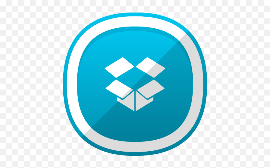 Icon Of Free Cute Shaded Social Icons - Dropbox Png,Drop Box Logo