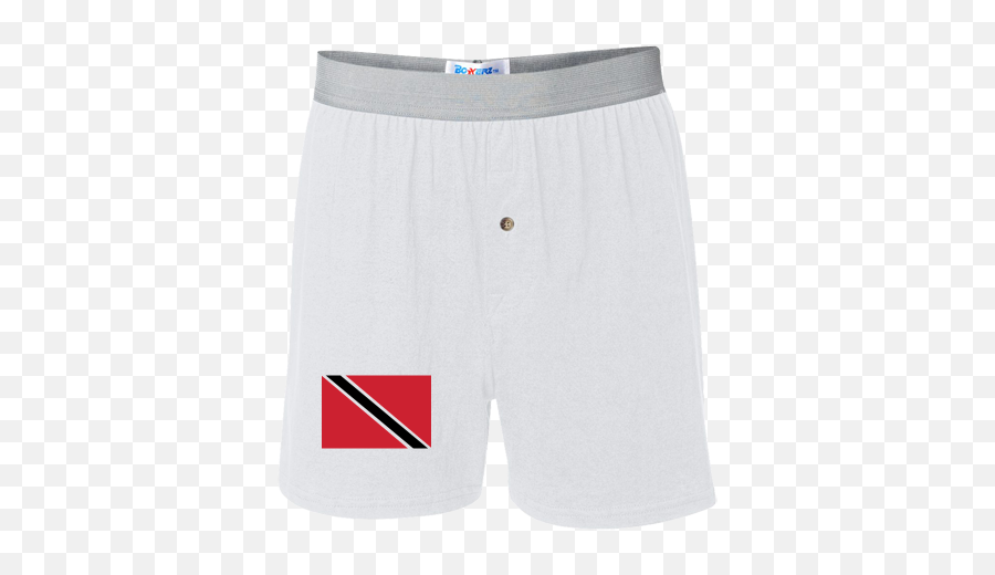Flag Of Trinidad And Tobago - Black Border White Boxer Shorts Solid Png,Trinidad Flag Png