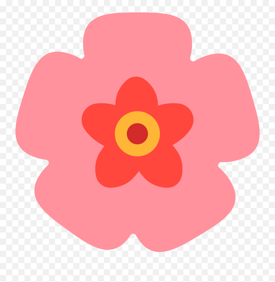 Download File Fxemoji Wikimedia Commons Png Pink Flower - Floral,Transparent Flower Emoji