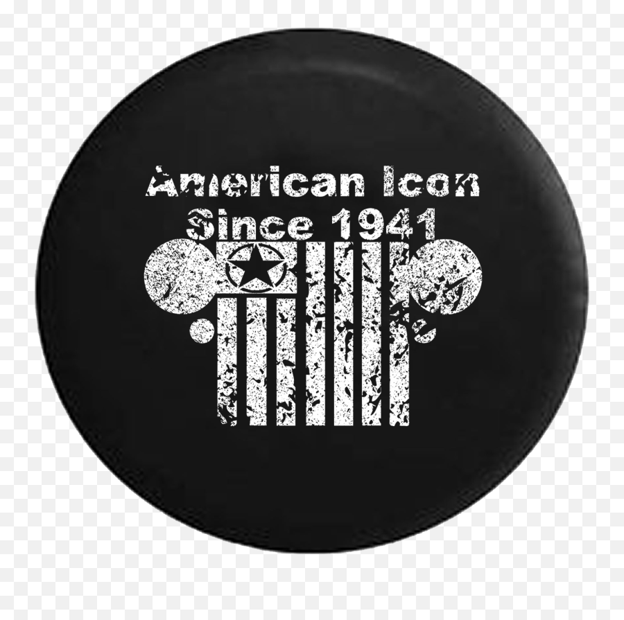 American Icon Since 1941 Jeep Grill Freedom Flag Spare Tire Cover Rv 33 Inch - Jeep 1941 Tire Cover Png,Phone Order Icon