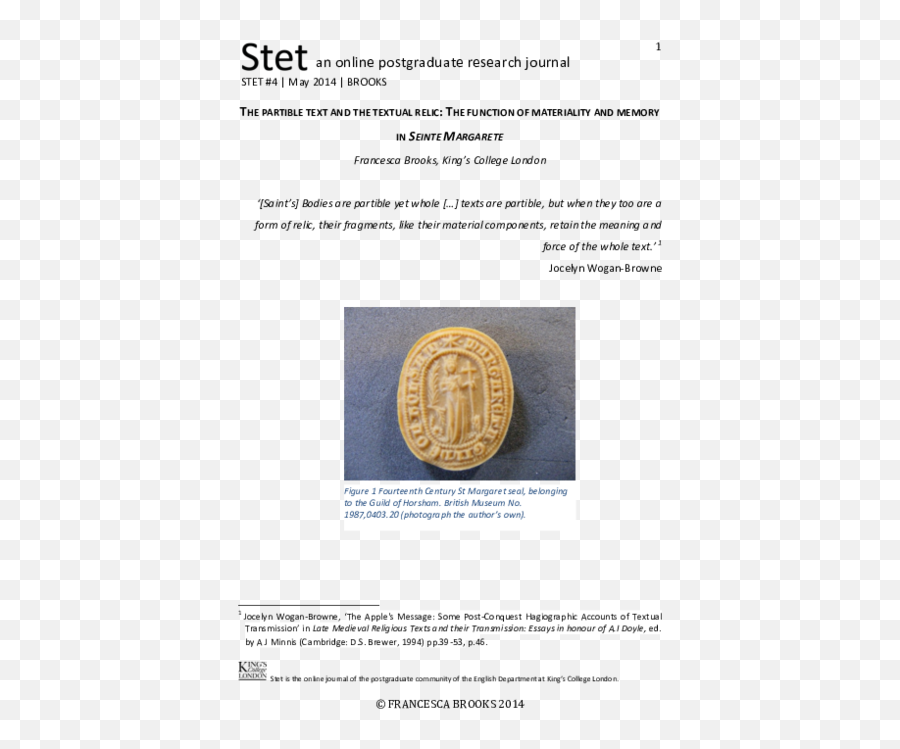 Pdf The Partible Text And Textual Relic Function - Document Png,St Margaret Of Antioch Icon