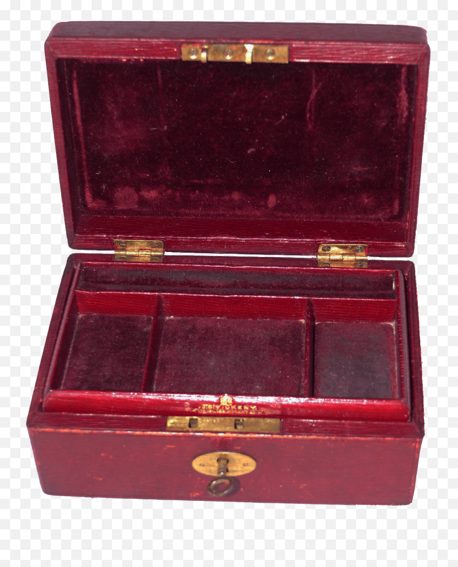 Red Leather Jewellery Box Free Png Images - Antique Leather Jewelry Box,Red Box Png
