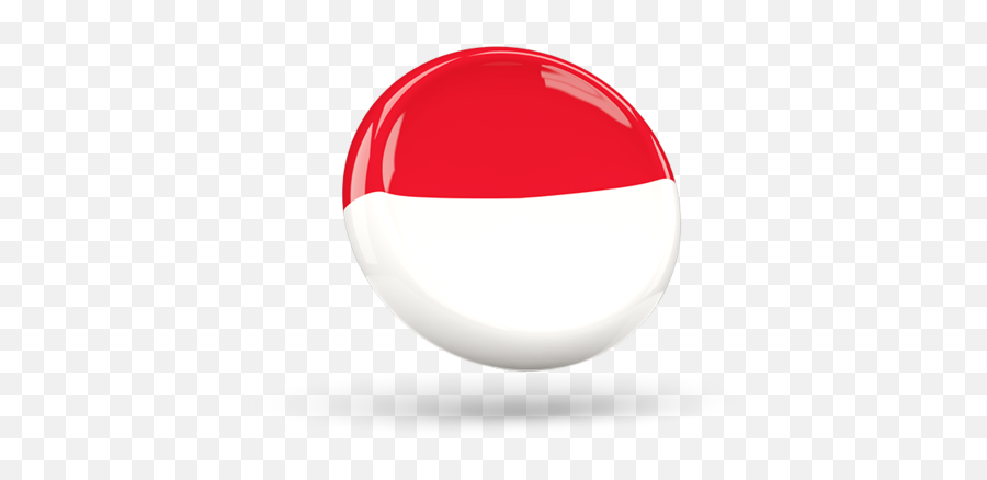 Shiny Round Icon Illustration Of Flag Indonesia - Solid Png,Indo Icon