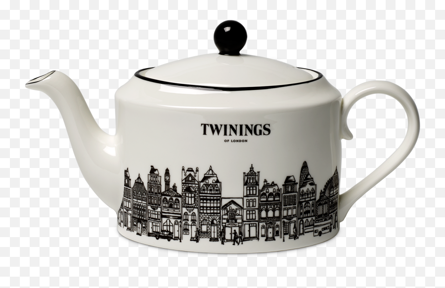 Twinings 216 Strand Black Design Teapot - Twinings Teapot Png,Teapot Png