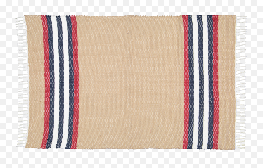 Cotton Dhurrie Dark Stone With Red Stripe - Wool Png,Red Stripe Png