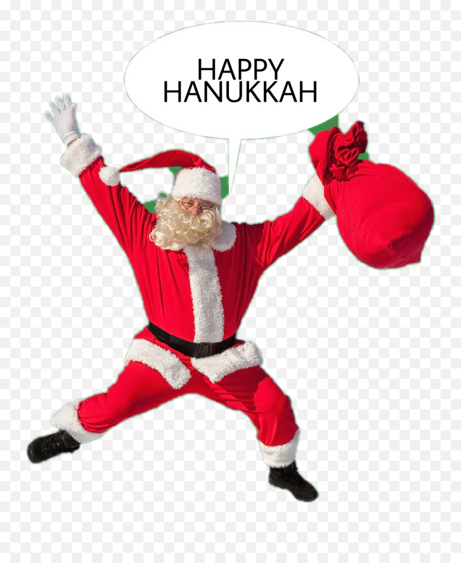 Happy Hanukkah Sticker Challenge - The Social Tandoor Png,Dancing Santa Icon