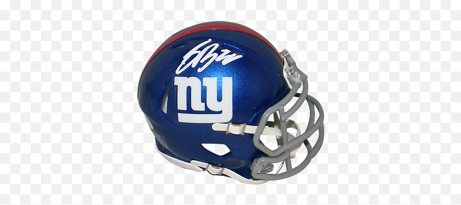 Saquon Barkley Autographed New York Giants Speed Mini Helmet Beckett Ebay - Riddell Mini Helmet Png,Riddell Speed Icon Helmet