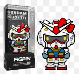 Gundam X Hello Kitty - FigPin Enamel Cute png