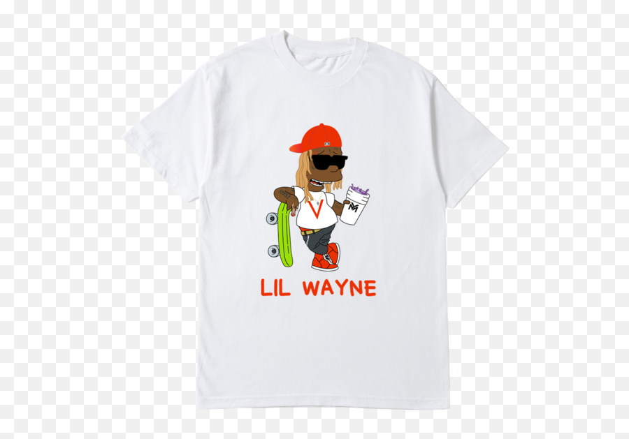 Almost Official Lil Wayne T - Shirt White Cartoon Png,Lil Wayne Png