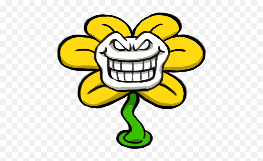 Telegram Sticker From Undertale Eng Pack - Happy Png,Undertale Flowey Icon