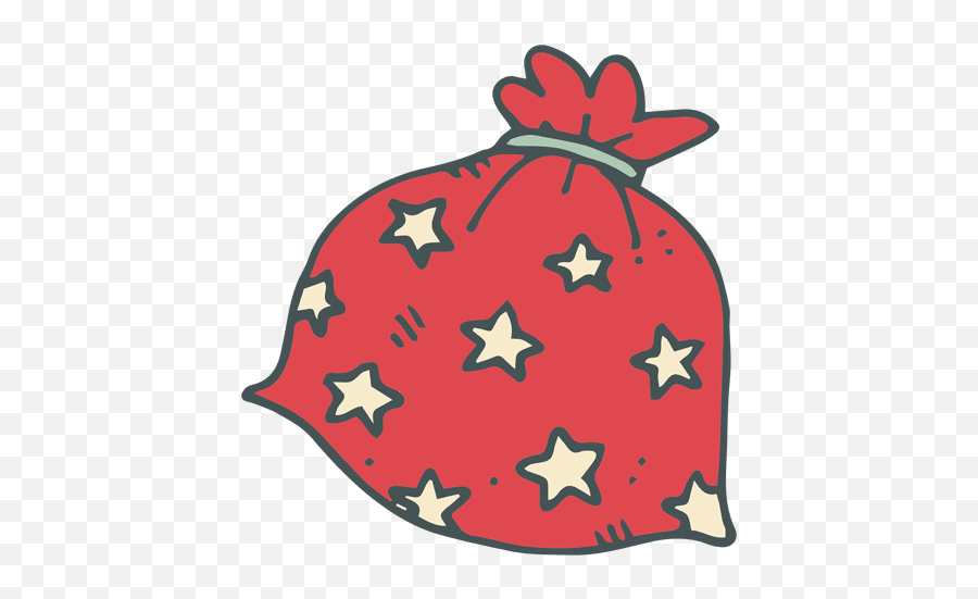 Red Polka Dot Gift Bag Hand Drawn Cartoon Icon 16 - Saco De Presente Desenho Png,Gift Bag Png