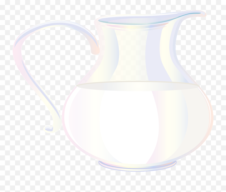 Milk Pitcher White - Jug Png,Pitcher Png