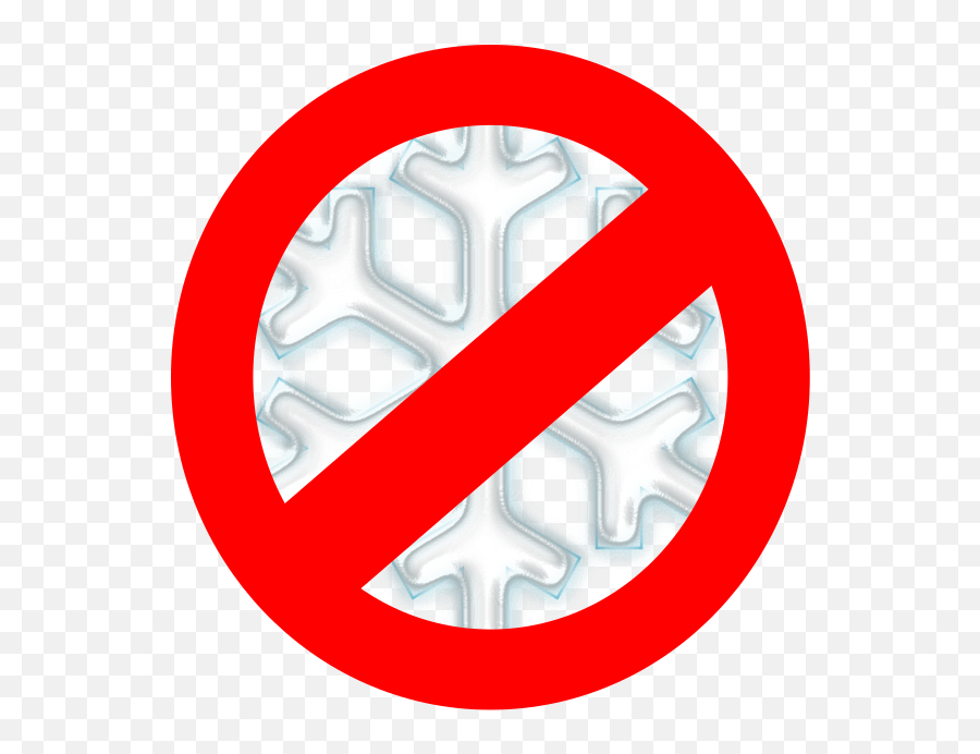 No To Snow By Briana83 A Snowflake With Symbol Over It Png Icon