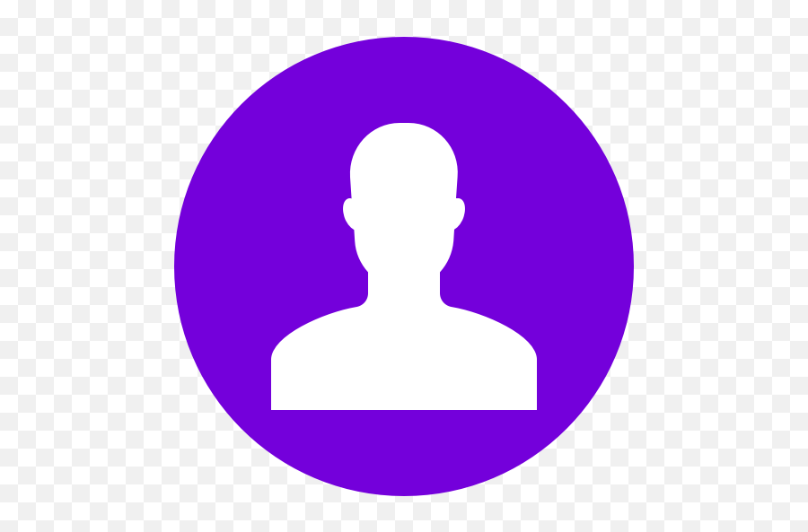 Purple Man Symbol Png Generic People Icon