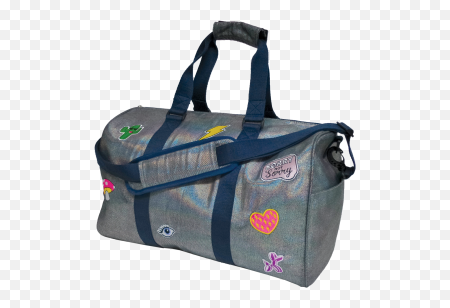 Metallic Denim Duffel Bag - Duffel Bag Png,Duffle Bag Png