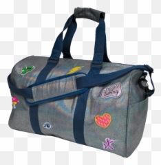Metallic Denim Duffel Bag - Duffel Bag Png,Duffle Bag Png