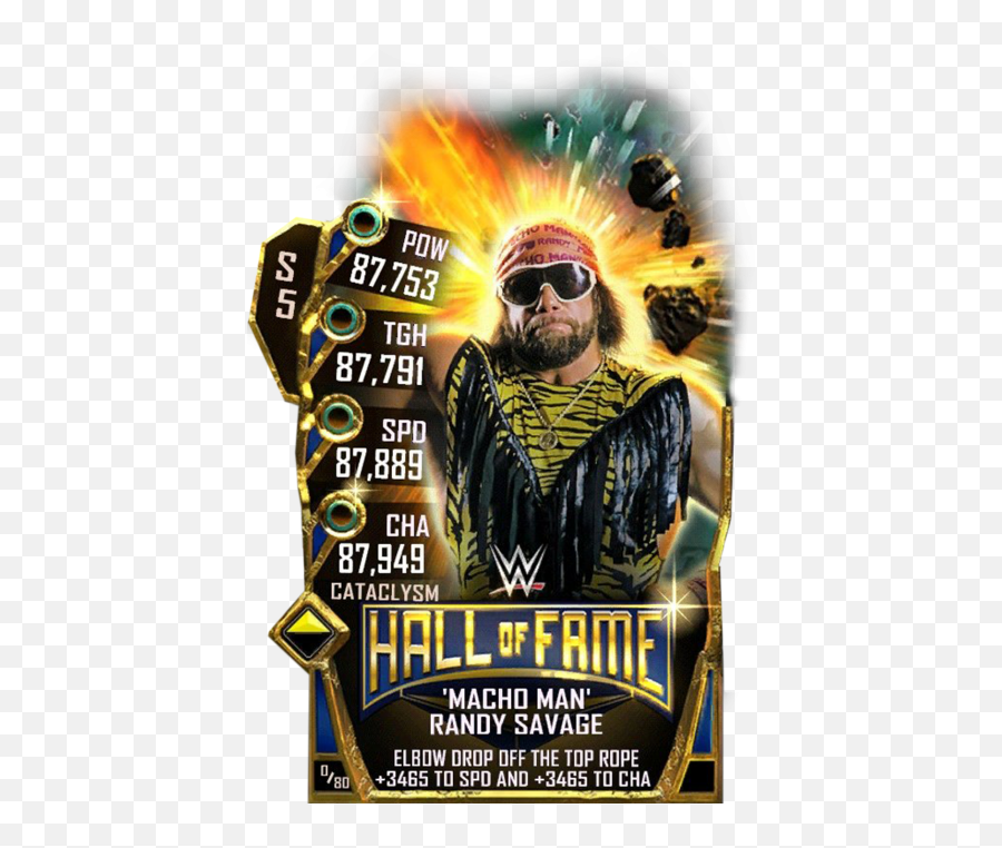 Macho Man Randy Savage - Wwe Supercard Season 1 Debut Wwe Supercard Last Man Standing Template Png,Macho Man Png