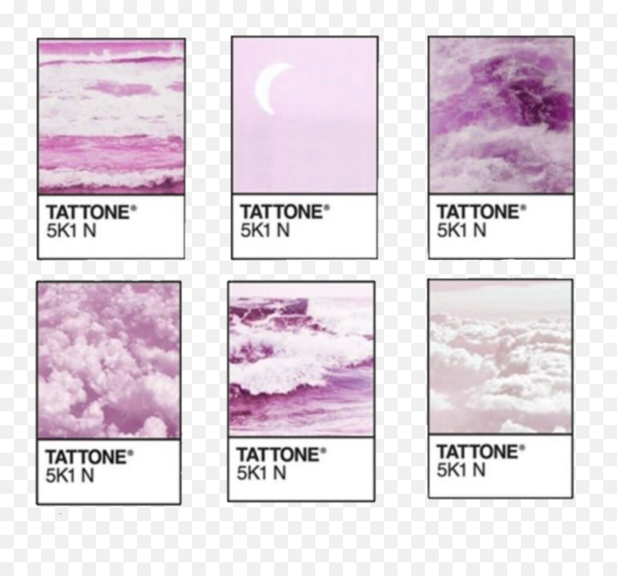Pink Tattone Pantone Purple Clouds Aesthetic Png Polaro - Pantone Aesthetic,Cloud Frame Png