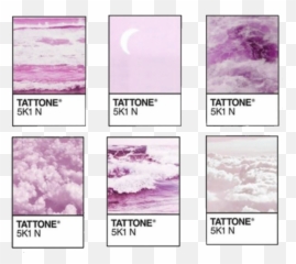 Pink Tattone Pantone Purple Clouds Aesthetic Png Polaro - Pantone Aesthetic