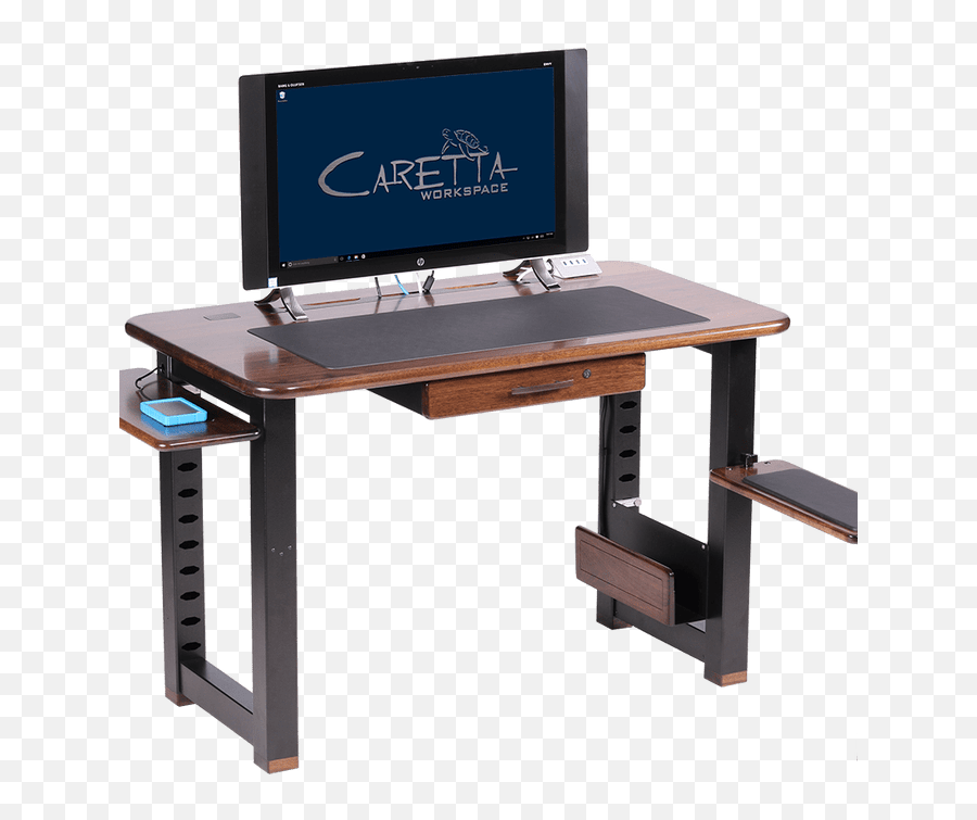 Small Desk With Shelves Altra Cherry - Loft Computer Table Png,Computer Desk Png