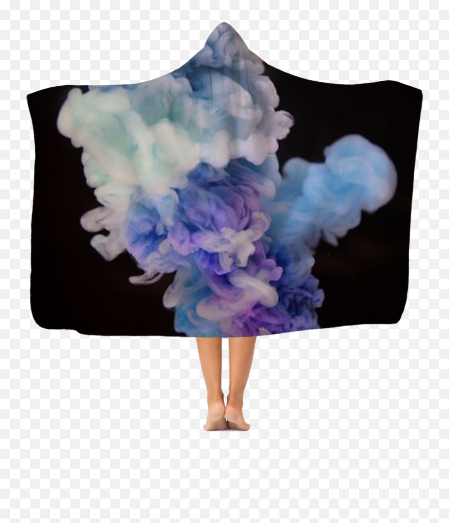 Smoke In Color Blue Purple Whit Mix Classic Adult Hooded Blanket Super Soft And Cuddly Makes The Perfect Gift - Smoke Iphone Black Background Png,Purple Smoke Png