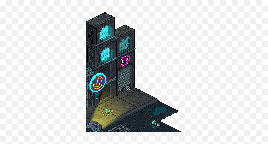 Cyberpunk 2015 Furniture - Page 2 Ragezone Mmo Habbo Cyberpunk Hotel View Png,Cyberpunk Png