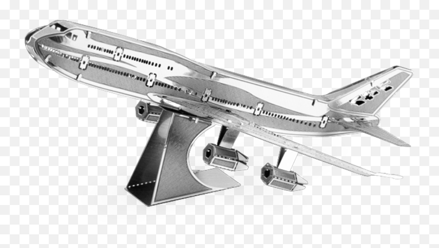 Metal Earth Boeing Commercial Jet Diy 3d - Metal Earth Boeing 747 Png,Boeing Png