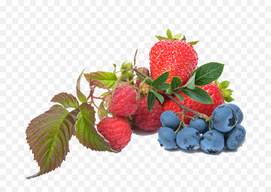 Canvas Print Blueberry Fruit Strawberry Raspberry Stretched - Blueberry And Strawberry Png,Blueberries Png