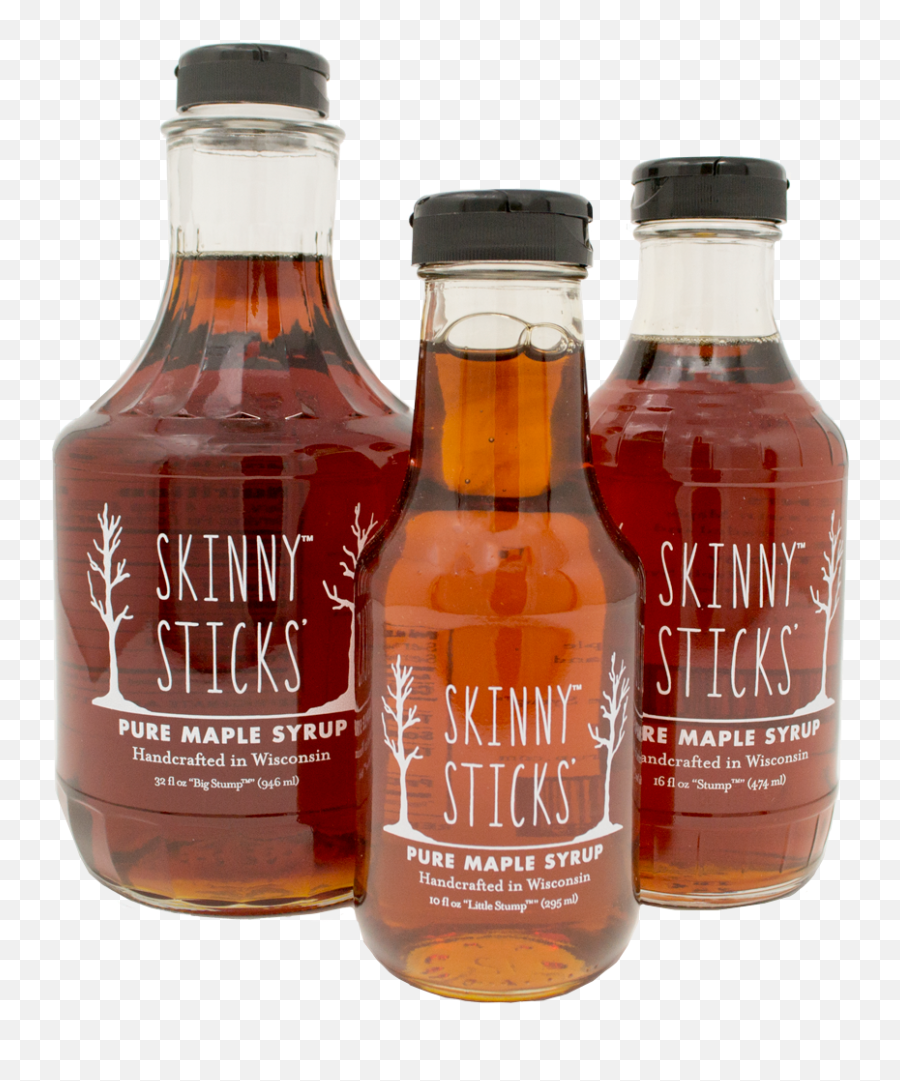Download Skinny Sticks Maple Syrup - Glass Bottle Png,Maple Syrup Png