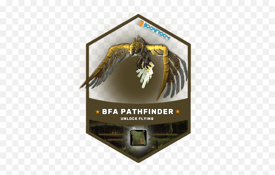 Eu Battle For Azeroth Pathfinder Unlock Flying Wondering 20 Mount - Silent Glider In Mail Png,Battle For Azeroth Logo