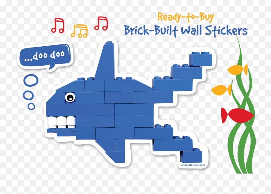 Arts And Bricks Brick - Built U0026 Kiddrawn Wall Decals Graphic Design Png,Lego Brick Png