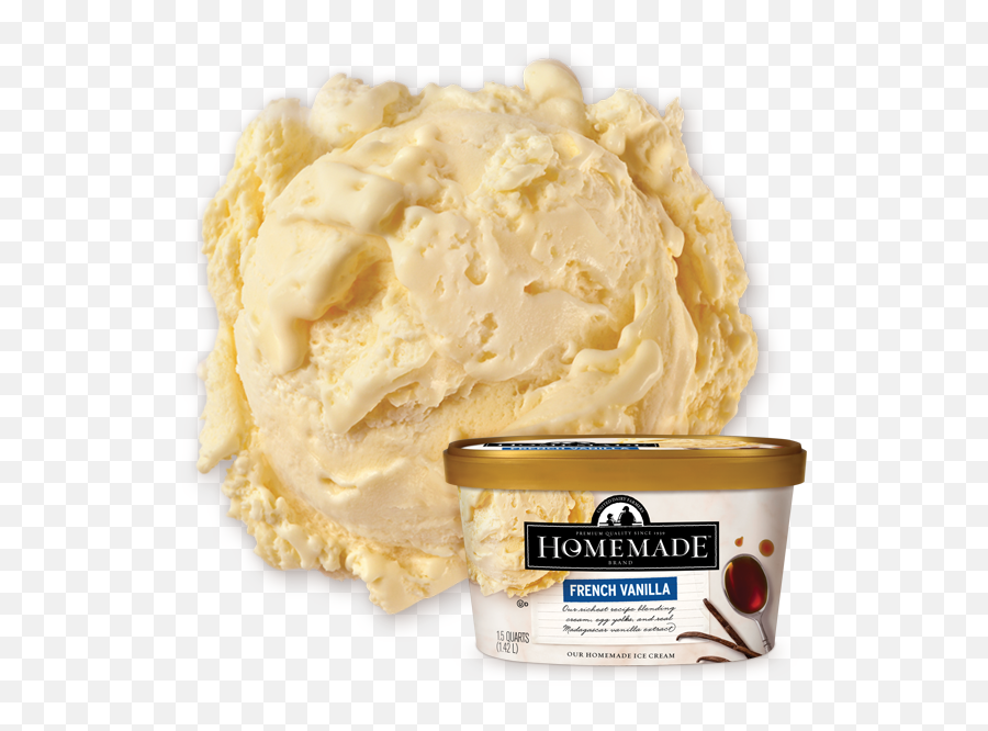 French Vanilla U2022 Homemade Brand Ice Cream - Vanilla Ice Cream Png,Vanilla Ice Cream Png