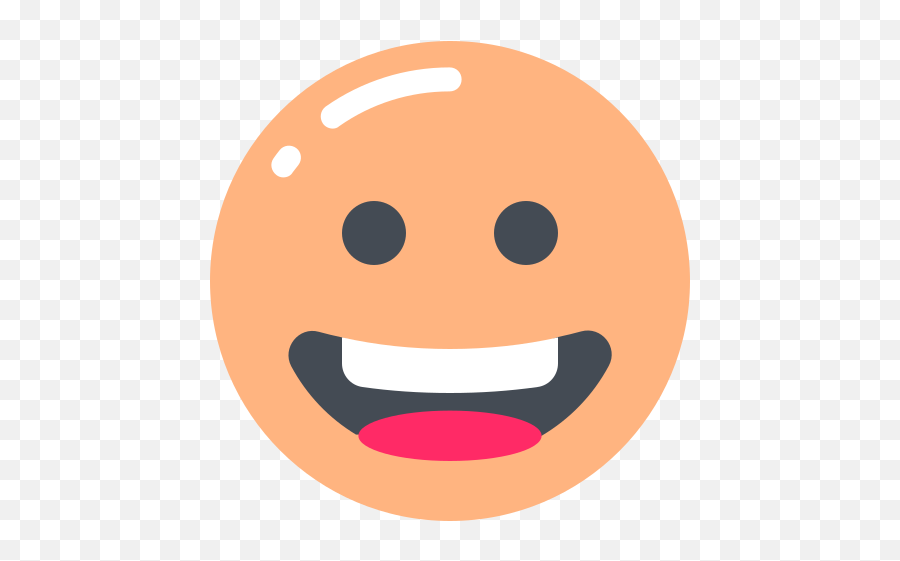 Grinning Face Emoji Free Icon Of E - Icon Png,Smiley Face Emoji Png