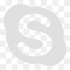 Iconsetc Simple Silver Socialmedia Skype Icon - Illustration png