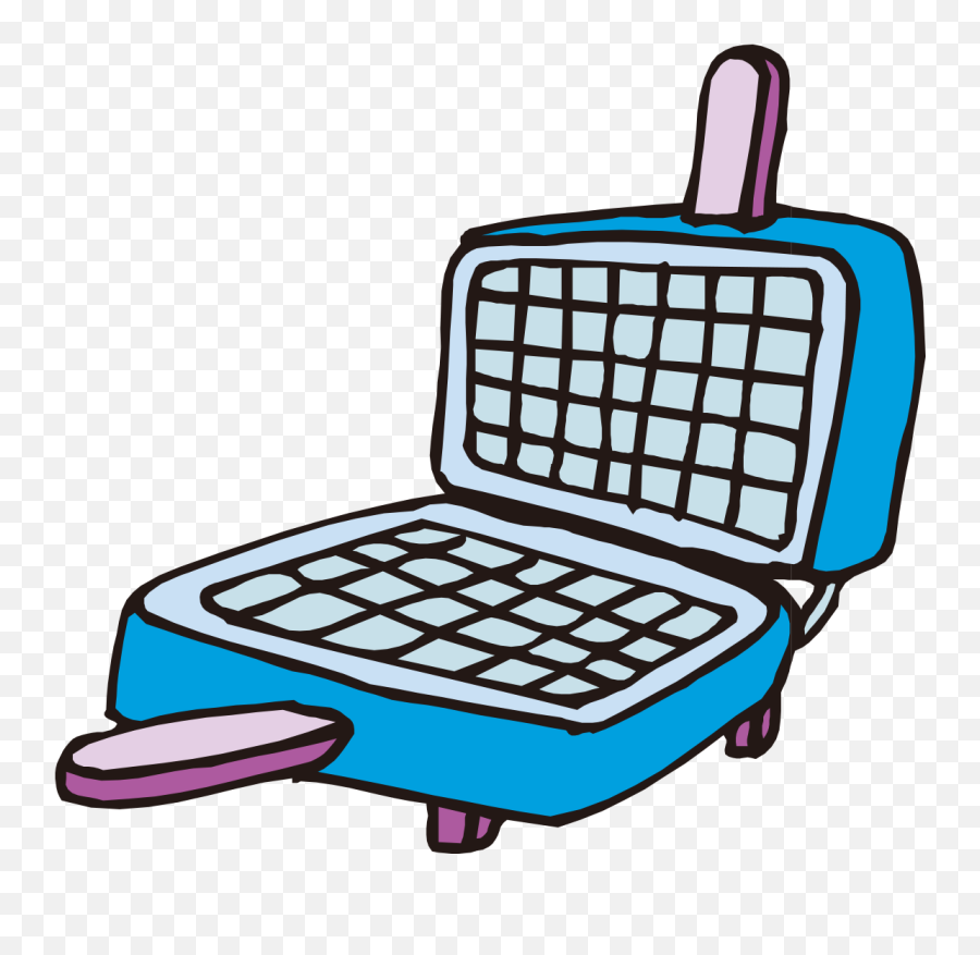 Belgian Breakfast Hand Painted Grill Handpainted Pattern - Waffle Maker Clipart Png,Waffle Png