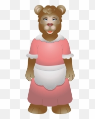 Mama Bear Clipart - Goldilocks And The Three Bears Mama Bear Png,Bear Clipart Png