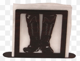 Iron Cowboy Boots Napkin Holder - Picture Frame Png,Cowboy Boots Transparent