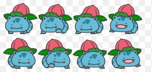 Mobile - Pokémon Smile 002 Ivysaur The Spriters Resource Happy Png,Ivysaur Png
