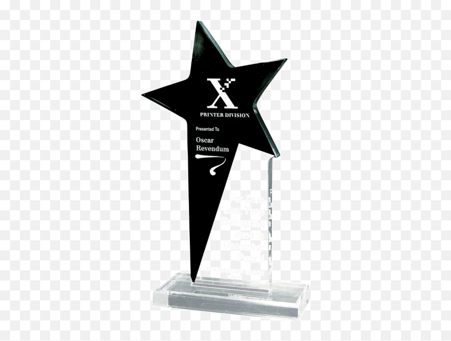Acc45 - K Rising Star Acrylic Solid Png,Oscar Trophy Png