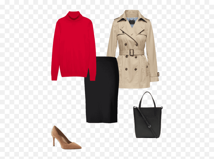 Lightweight Wool Pencil Skirt - Long Sleeve Png,J Crew Icon Trench