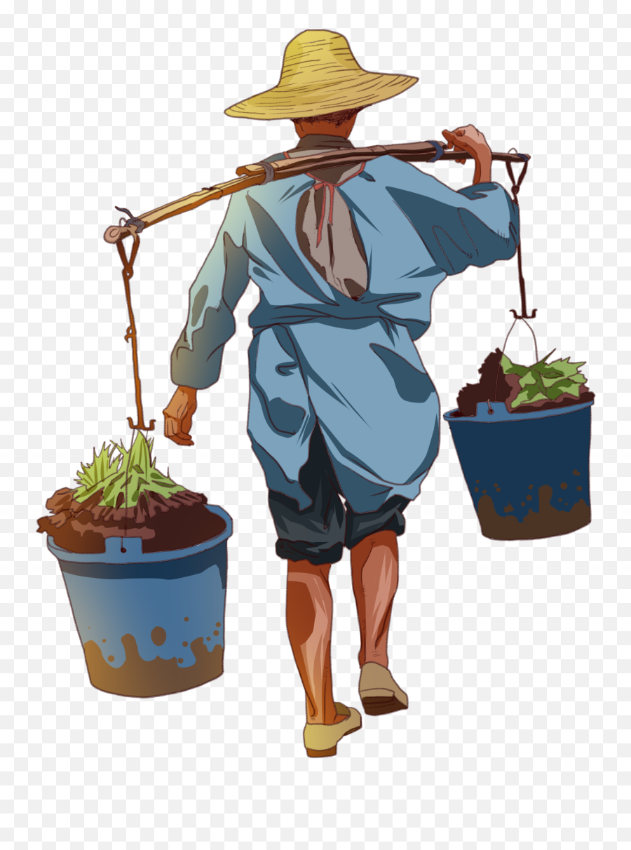 Download Hd Fresh And Simple Style Farmer Takes The Labor - Farmers Workers Png,Labor Day Png