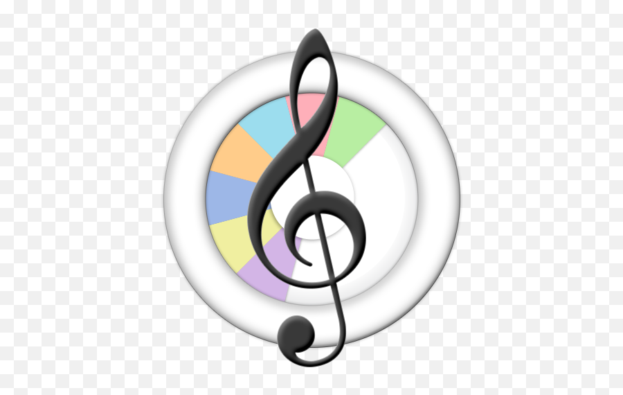 Chord Wheel Circle Of 5ths For Android - G Clef Png,Play Store Round Icon