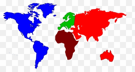 Map Americas Europe Africa Asiapacific Svg Vector - World Cancer Day 2014 png