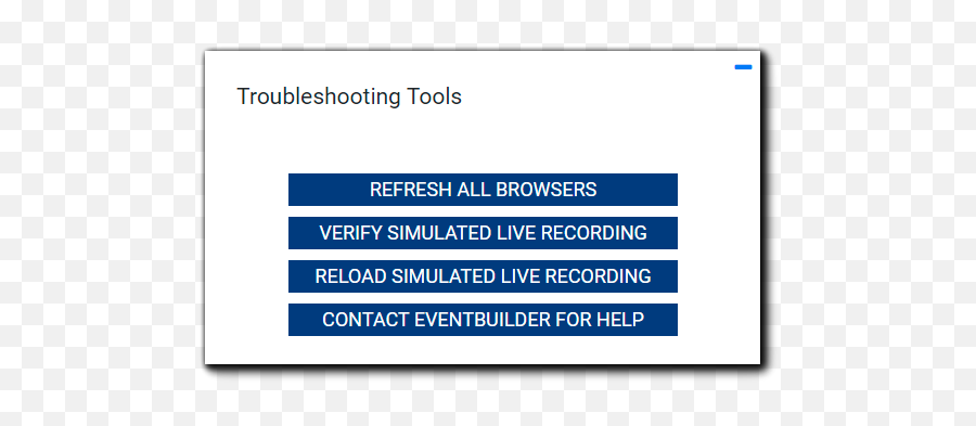 Guide To Eventbuilderu0027s Streaming Console - French Preschool Schedule Png,Refresh Icon Bottom Right