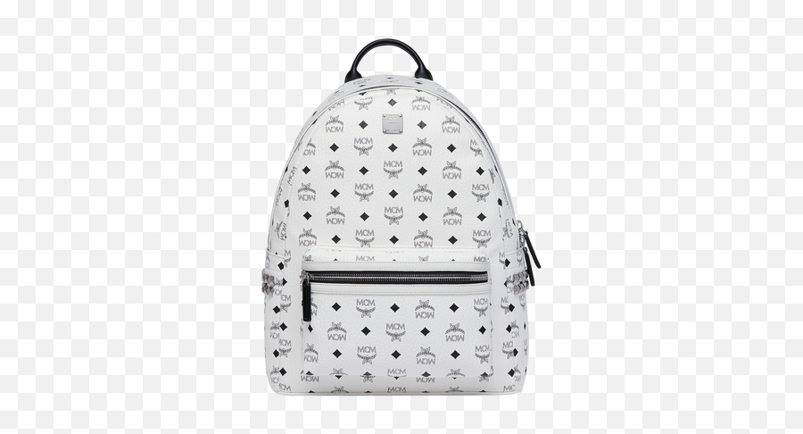 40 Cm 157 Stark Side Studs Backpack In Visetos Black - Mcm Bag White Png,Icon Cool Backpack