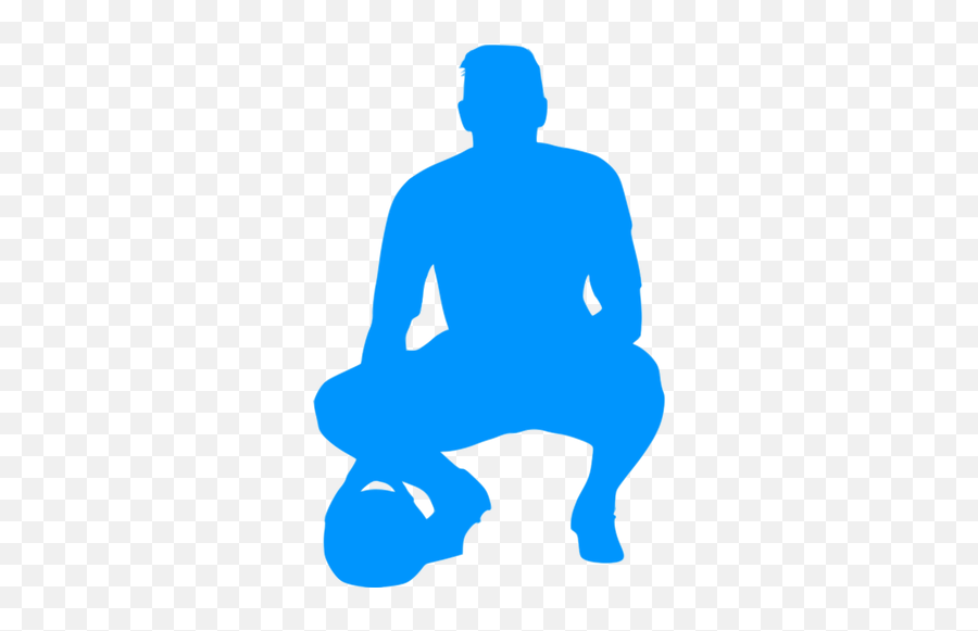 Football Player With A Ball Public Domain Vectors - Azul Jogador De Futebol Png,Soccer Player Icon Png