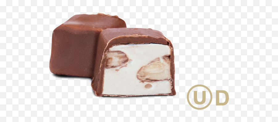 Luxury Soft Nougat Enrobed In Milk Chocolate With Roasted - Dominostein Png,Almonds Png
