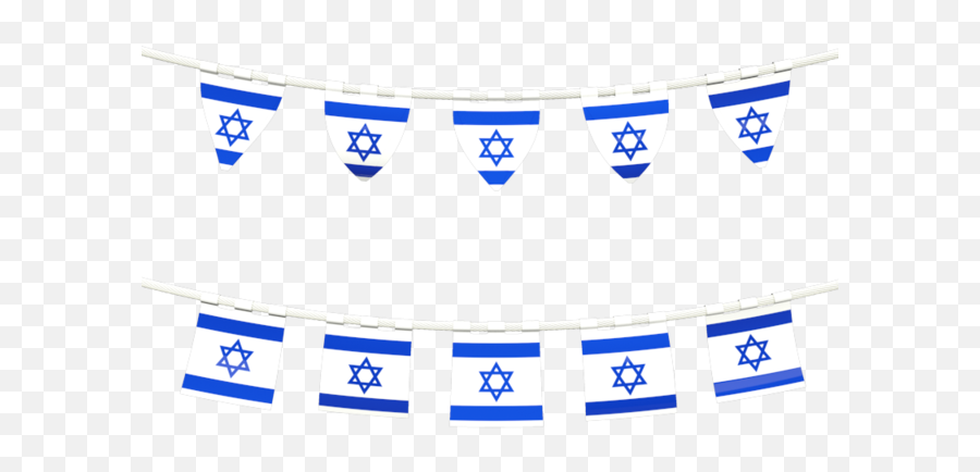 Rows Of Flags - Png Israel Flag Clipart,Israel Png