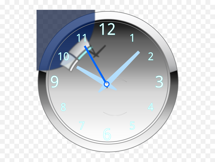 Glossy Blue Clock Png Svg Clip Art For Web - Download Clip Solid,Clock Icon No Background